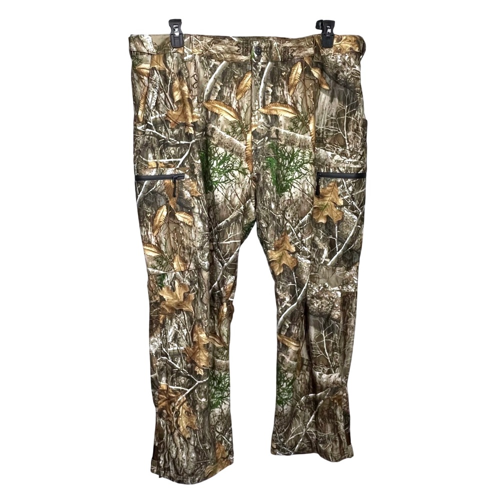 Realtree Scent-Factor Hunting Pants Mens 3XL Camo Edge Waterproof Cargo WP10120